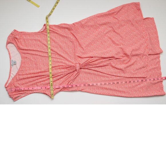 Tommy Bahama Goa Boa Side Twist Dress Sleeveless Midi Tutti Fruiti Coral XL - Picture 5 of 5